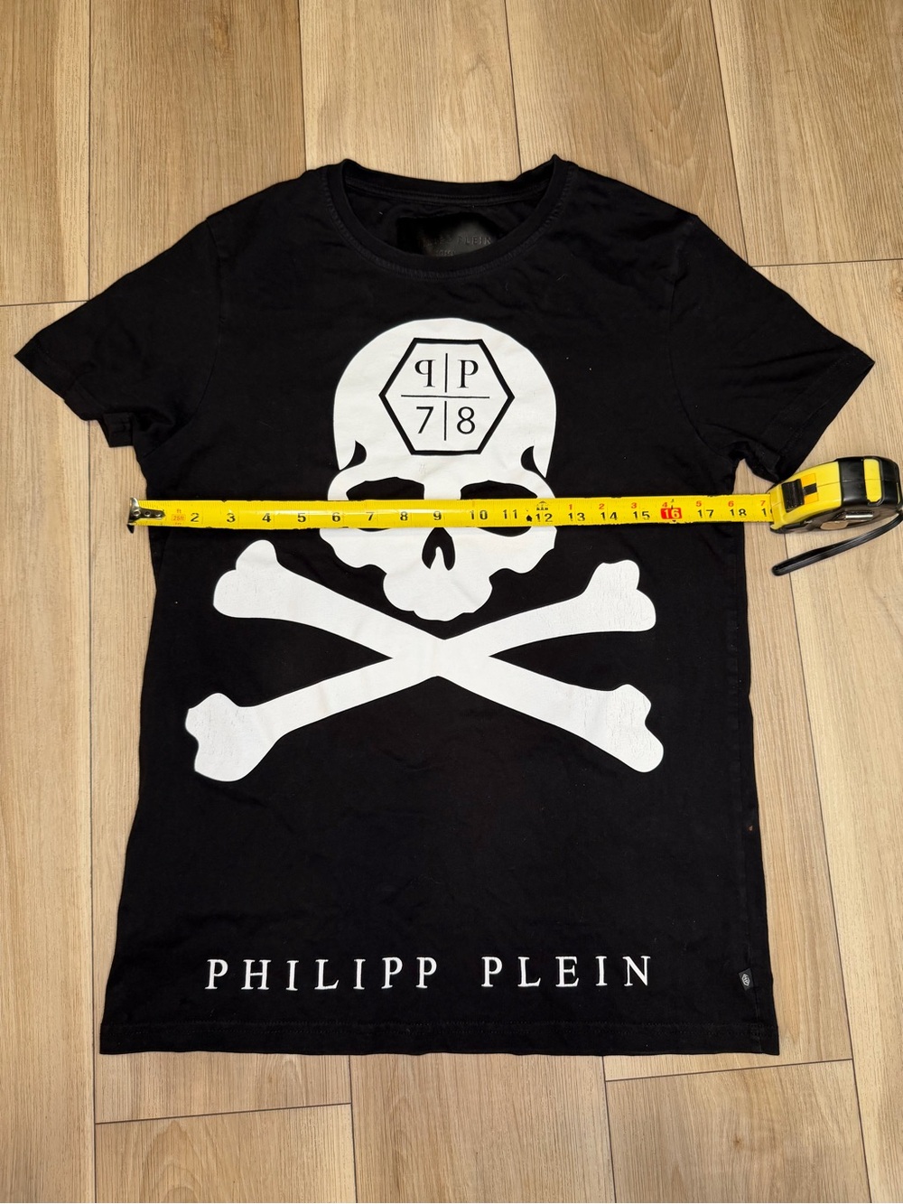 Philipp Plein Skull and Crossbones Graphic T-Shirt See Pics!